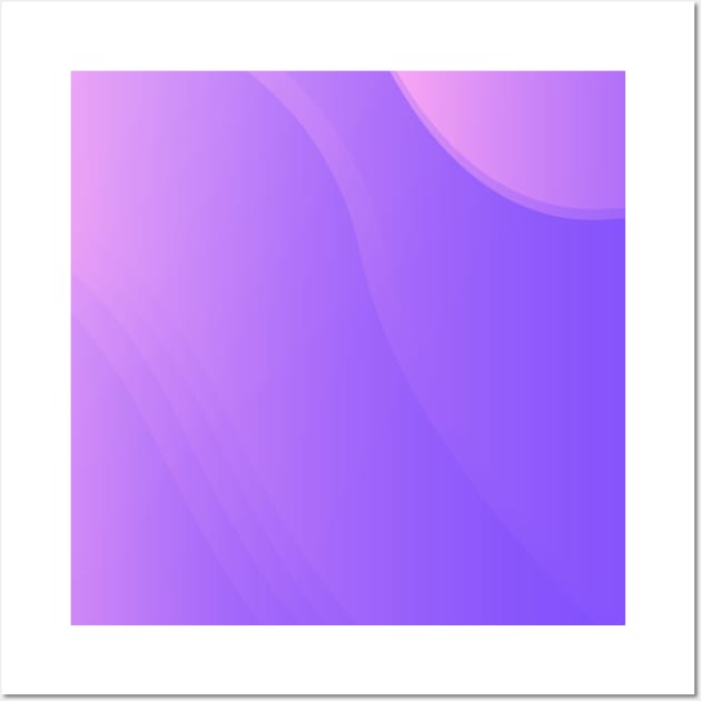 Pink and Purple Cute Gradient Abstract Design Wall Art by Neverworldian